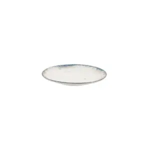 Ariane Verdant Virtified Porcelain Vintage White Round Coupe Plate 21cm 8 1/4in - BT729
