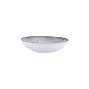 Ariane Verdant Virtified Porcelain Vintage White Round Deep Coupe Plate 18cm 7in - BT738