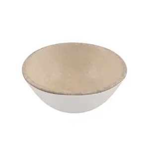 Ariane Rave Virtified Porcelain Cream Canvas Round Side Bowl 7.5cm 3in - BT749