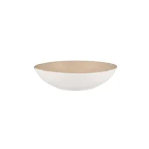 Ariane Rave Virtified Porcelain Vintage White Round Deep Coupe Plate 18cm 7in - BT752