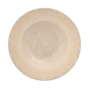Ariane Rave Virtified Porcelain Cream Canvas Round Deep Plate 30cm 12in - BU202
