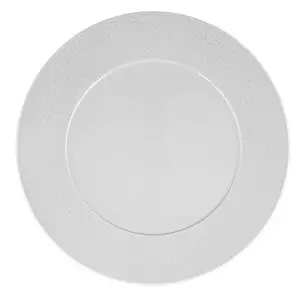 Ariane Crackle Vitrified Porcelain White Rim Round Side Plate 16cm 6 1/3in - BU306