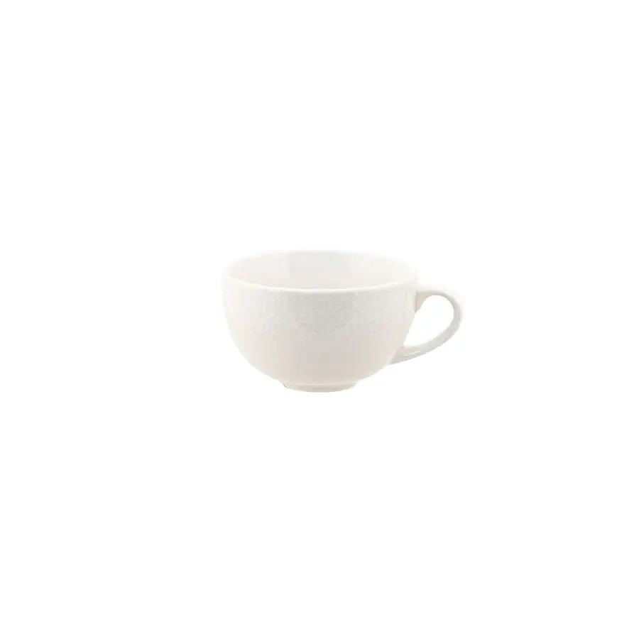 Creme Mineral Vitrified Porcelain White Cup 28cl 10oz - BU366