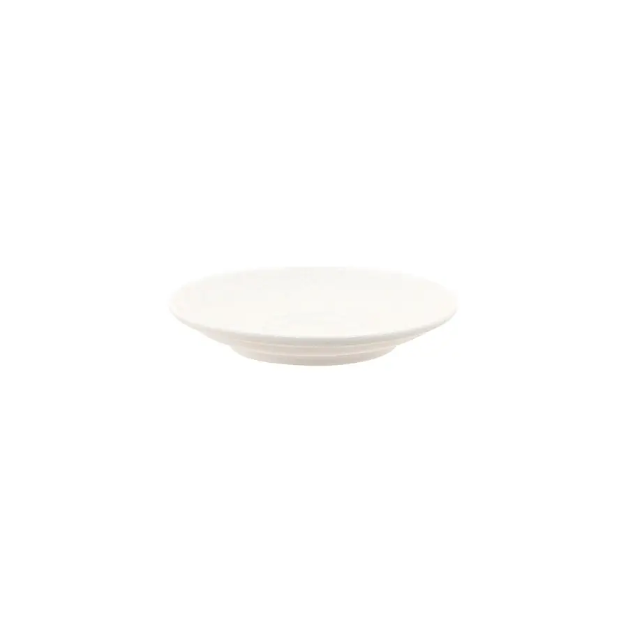 Creme Mineral Vitrified Porcelain White Round All for One Saucer 16cm 6 1/3in - BU369