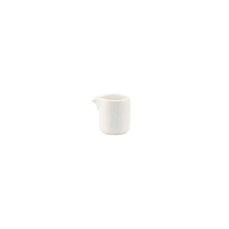 Creme Mineral Vitrified Porcelain White Jug Unhandled 5cl 2oz - BU372