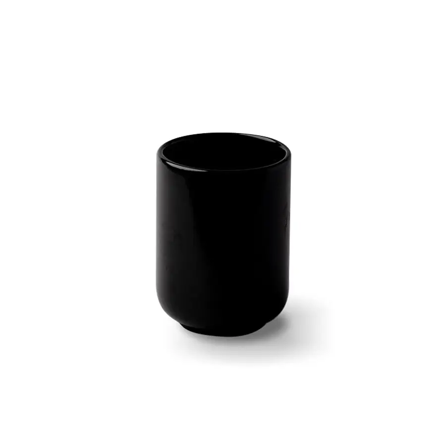 Ariane Midnight Vitrified Porcelain Black Water Cup 21cl 7 2/5oz - BU818