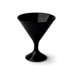 Ariane Midnight Vitrified Porcelain Black Martini 17.5cl 6 1/6oz - BU823