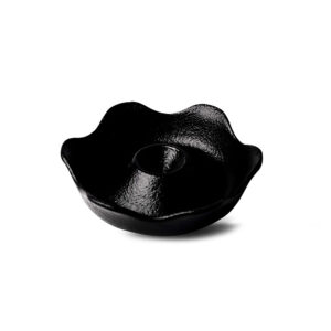 Ariane Midnight Vitrified Porcelain Black Martini Cone Holder 14cm 5 1/2in - BU825