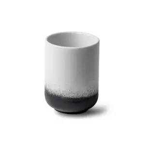 Ariane Lunar Vitrified Porcelain Black & White Water Cup 21cl 7 2/5oz - BU827