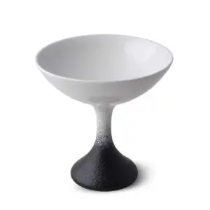 Ariane Lunar Vitrified Porcelain Black & White Small Coupe 15cl 5 2/7oz - BU830