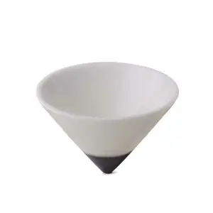Ariane Lunar Vitrified Porcelain Black & White Martini Cone 17.5cl 6 1/8in - BU833