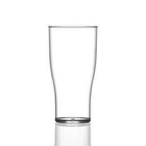 Glacial Metro Polycarbonate Nucleated Beer Glass 10oz CE Stamped @ 1/2 Pint - C7167