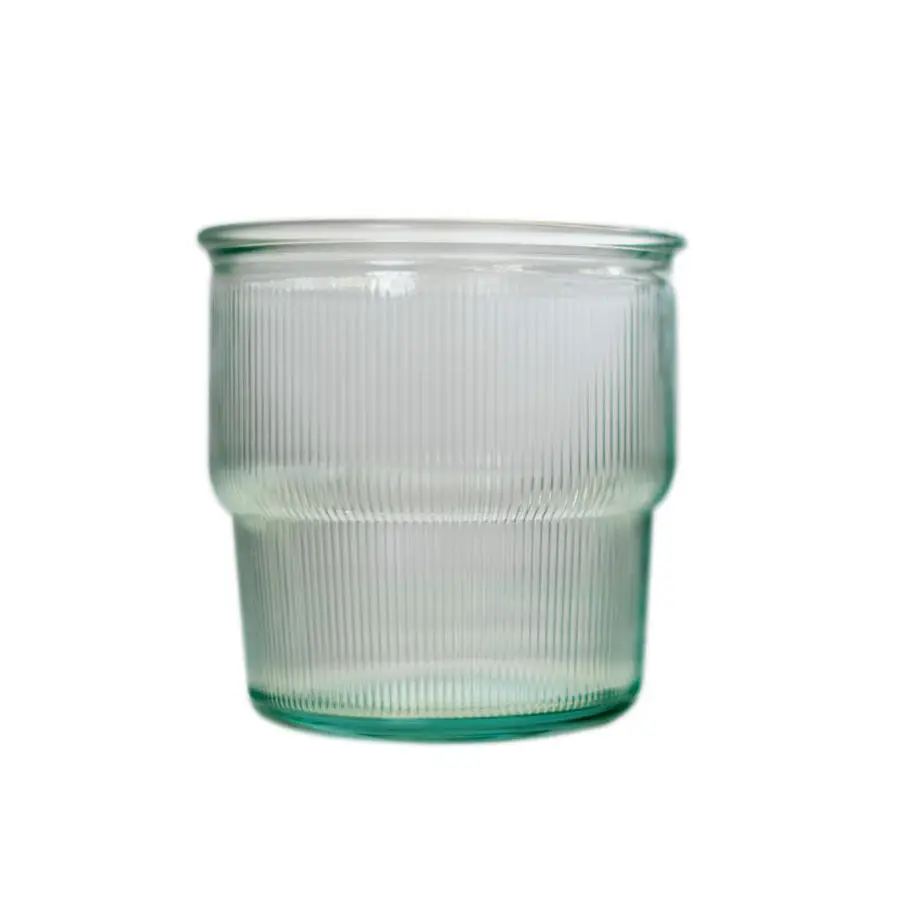 Glacial Tower Stackable Recycled Glass Tumbler 35cl 12.3oz - CG324
