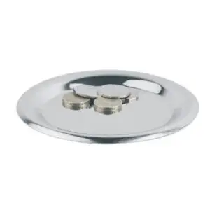 Bill Presenter & Tip Coaster Stainless Steel Round 14cm - D1496