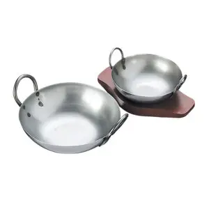 Black Steel Balti Pan 20cm - D1519