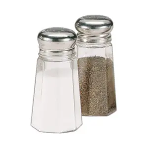 Lockhart Salt Or Pepper Clear Glass & Chrome 6cl - D1548
