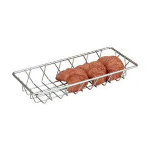 Lockhart Display Basket Chrome Oblong 35 x 15 x 5cm - D1566