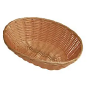 Lockhart Basket Brown Polywicker Oval 23cm - D2618