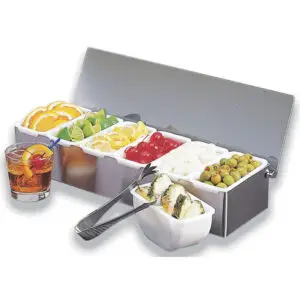 Lockhart Garnish Dispenser 6 Compartments - D3067