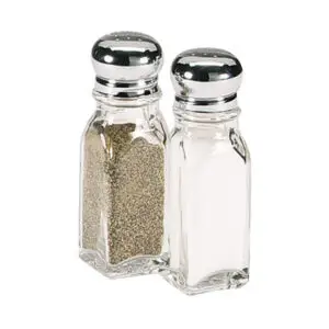 Lockhart Nostalgic Salt Or Pepper Glass & Chrome 6cl - D3472