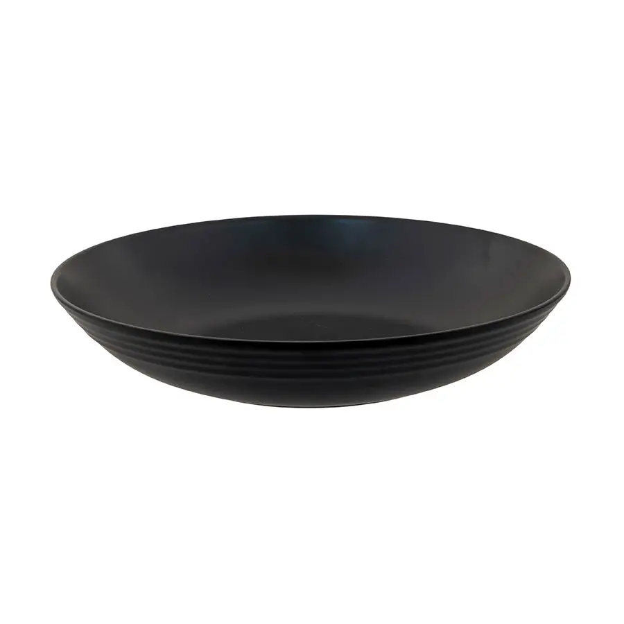 Arena Mirage Melamine Buffet Bowl Matt Black 44cm x 8.5cm - DO463BK