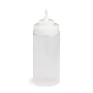 Wide Mouth Sauce Bottle Clear Top Plastic 91cl - E2248