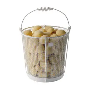 Potato Bucket Plastic Coated Wire 29x30cm - E2975