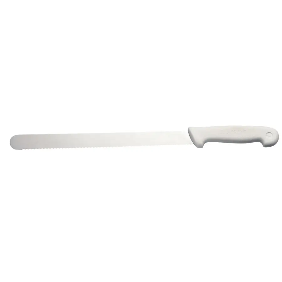 Prepara Bread Knife 12in Stainless Steel Blade White Handle - E4042A
