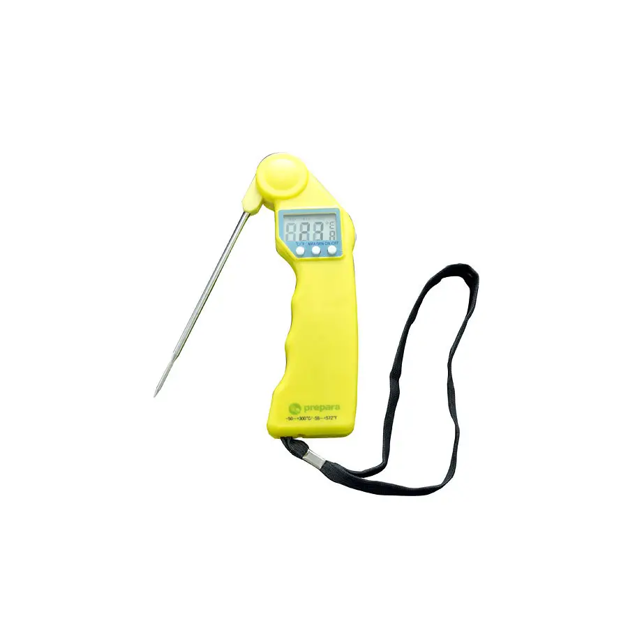 Prepara Electronic Hand Held Thermometer Yellow -50°c to 300°c - EC897YL