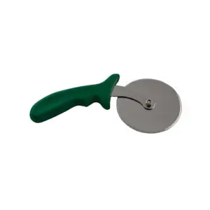 Green Handle Stainless Steel Pizza Cutter 4in - ED382GN