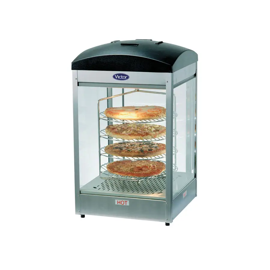 Victor HMU50PIZA Pizza Merchandiser - 4 Tier - Rotary Rack - HE2157