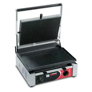 Sirman CORT RR T Single Panini Grill - Ribbed Bottom / Ribbed Top Plates - HEA970