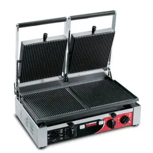 Sirman PD RR-RR T Double Panini Grill - Ribbed Bottom / Ribbed Top Plates - HEA972