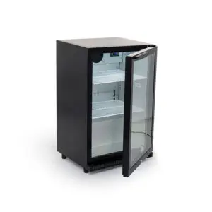 Arctica Bar & Display Bottle Cooler - 1 Hinged Door - Black - Low Height - HEF971