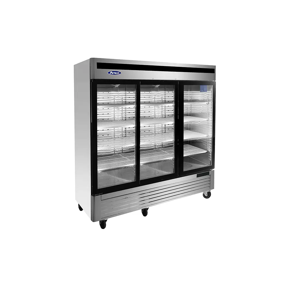 Atosa MCF8708GR Slimline Triple Glass Door Fridge