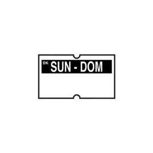 Date Gun Label 1 Line Sunday - SP0200SUN