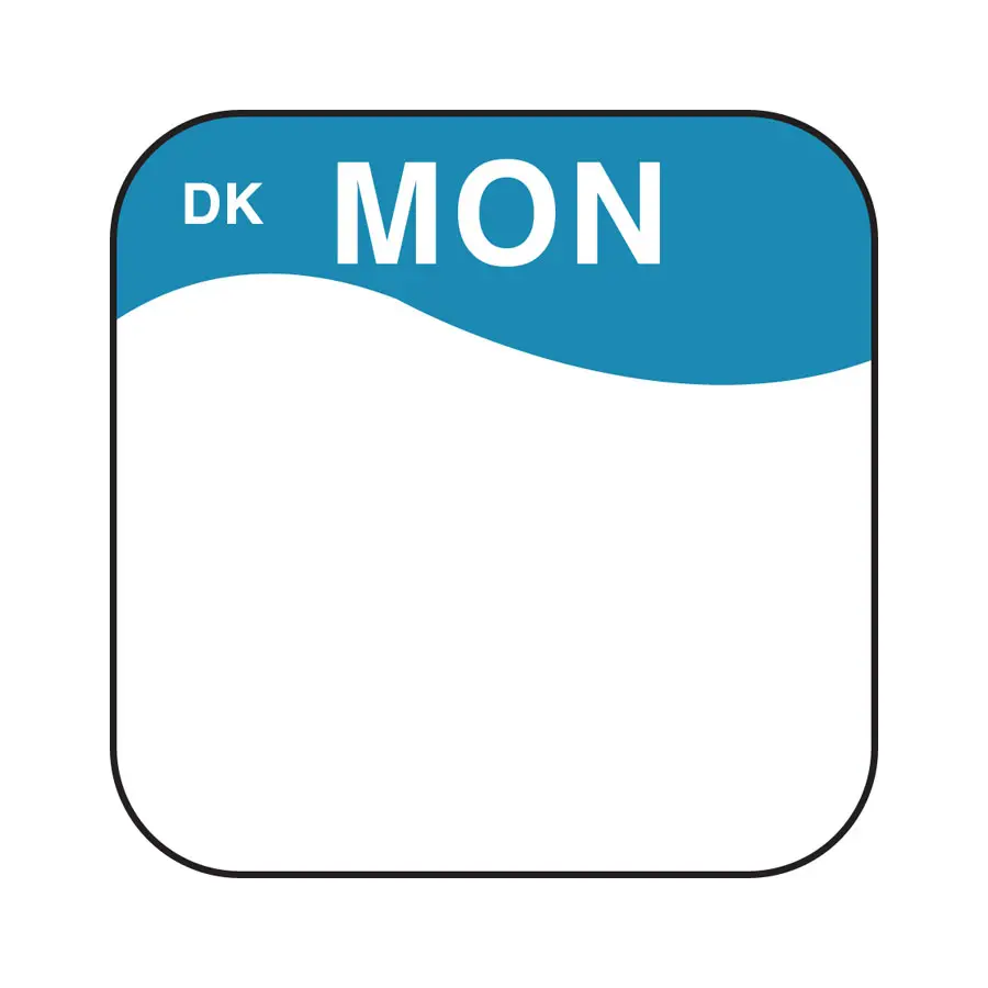 Label Monday Permanent Square 19mm - SP0498MON