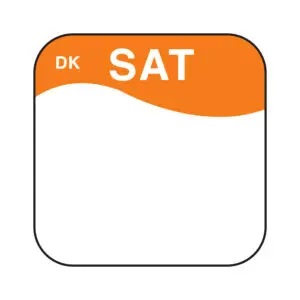 Label Saturday Permanent Square 19mm - SP0498SAT