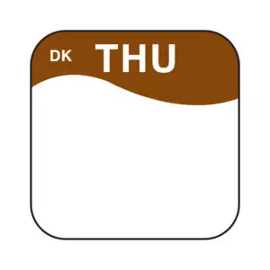 Label Thursday Permanent Square 19mm - SP0498THU