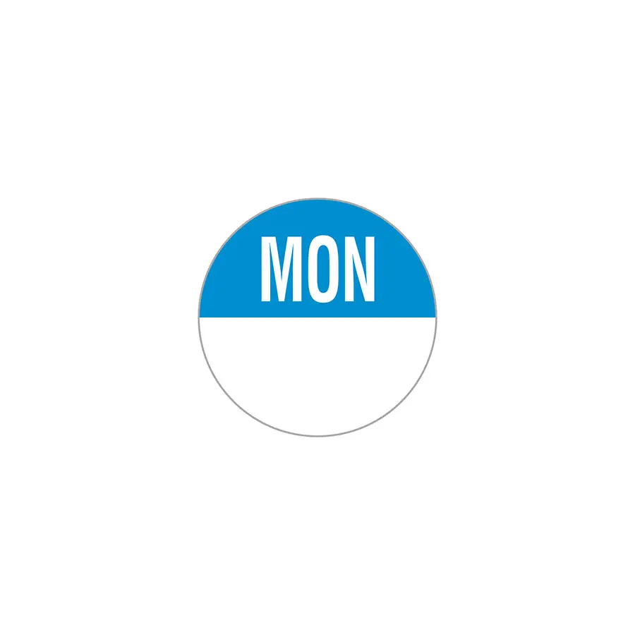 Label Monday Permanent Round 19mm - SP0499MON