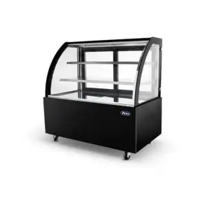 Atosa 1200mm Wide Refrigerated Curved Fronted Showcase with Sliding Door Access (Copy)