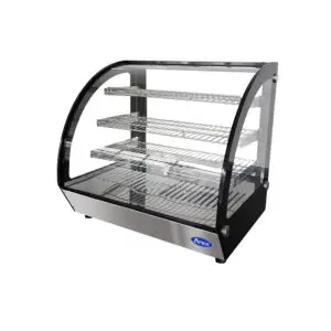 Atosa 160 Ltr Classic Curved Hetaed CounterTop with Rear Sliding Door Access