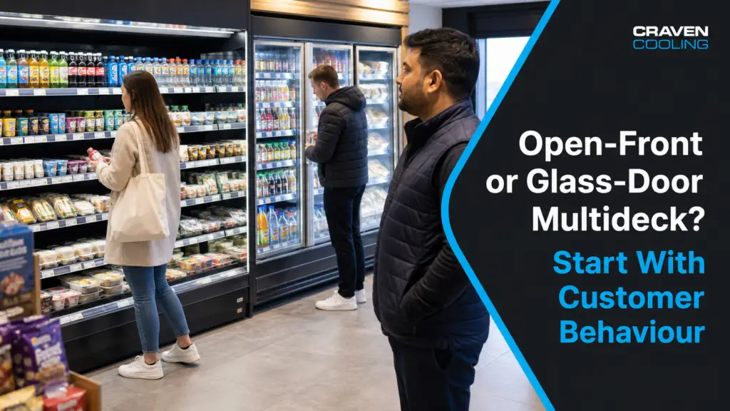 Open-Front or Glass-Door Multideck? Start With Customer Behaviour