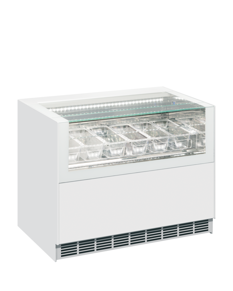 ISA ONESHOW FREE REGULAR Ventilated Scoop Ice Cream Display