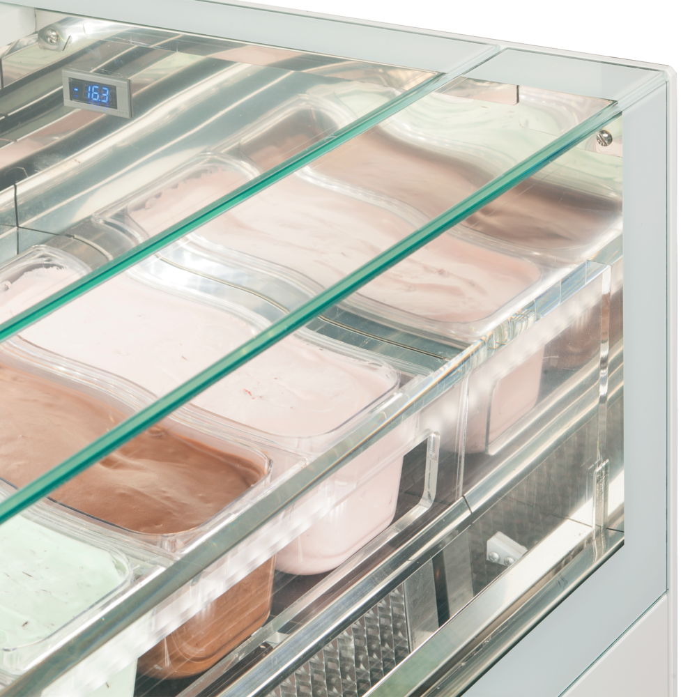 ISA ONESHOW FREE REGULAR Ventilated Scoop Ice Cream Display - Image 4