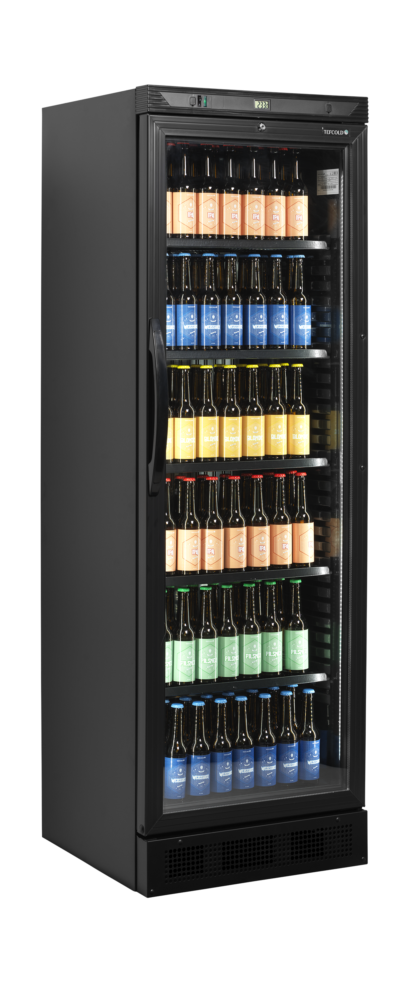 TEFCOLD CEV425 BLACK Glass Door Merchandiser