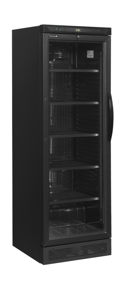 TEFCOLD CEV425 BLACK L/H Glass Door Merchandiser
