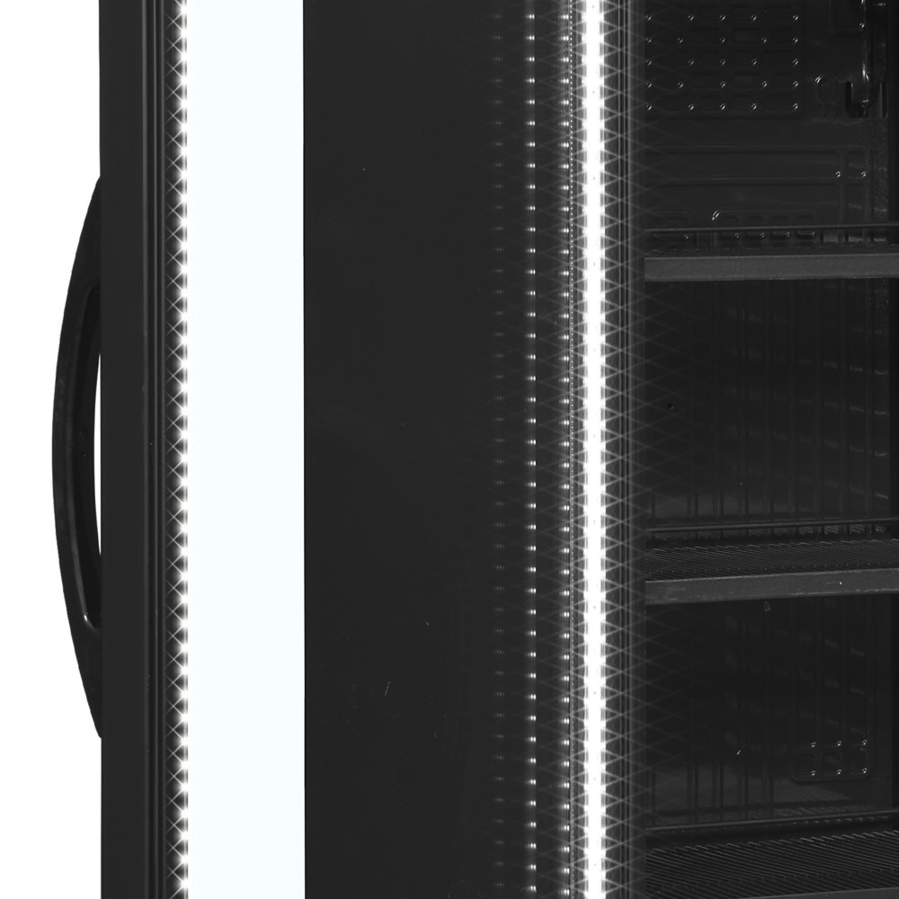 TEFCOLD CEV425 BLACK L/H Glass Door Merchandiser - Image 4