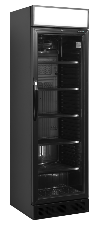 TEFCOLD CEV425CP BLACK Glass Door Merchandiser