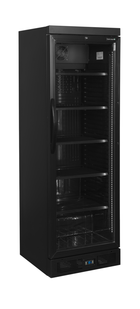 TEFCOLD CEV435 BLACK Glass Door Merchandiser